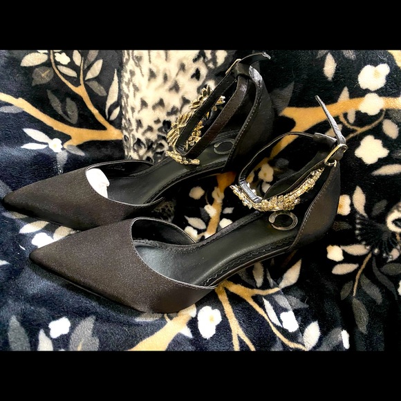 Journee Collection Womens D'Orsay Rhinestone Ankle Strap Stiletto Heels - Picture 4 of 4